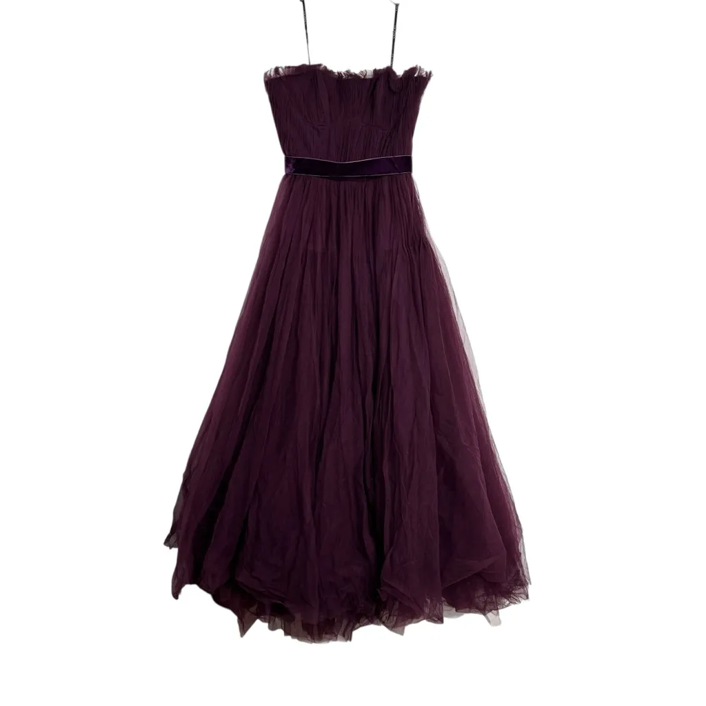 Zac Posen Pleated Tulle Couture Gown - Image 5