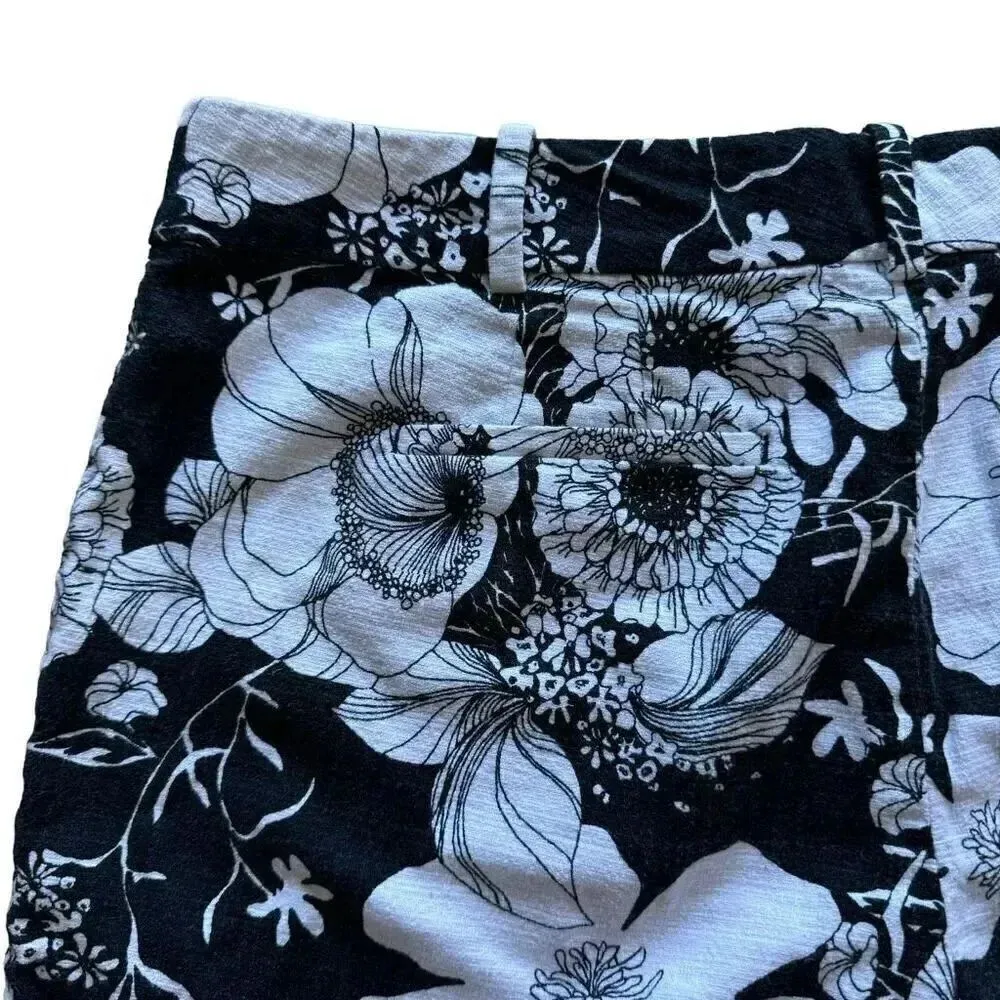 Talbots Shorts Womens Floral Print Flat Front Chino Twill Stretch Sz 10P #2025 - Image 4