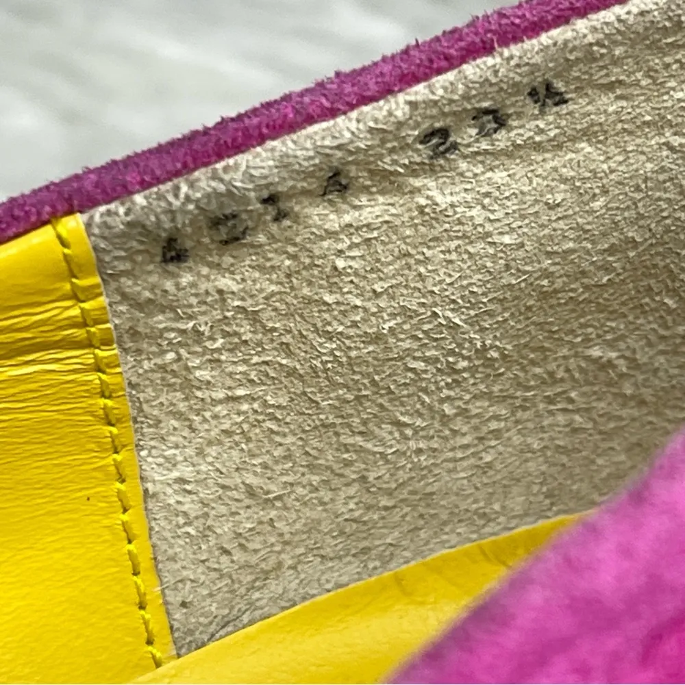 TSUMORI CHISATO Walk shoes flats with Pink Suede and embroidered Cats on top Size 7 - Image 8