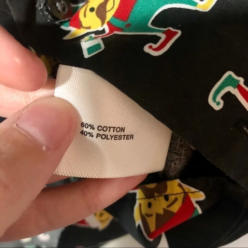 North Pole Trading Co Elf Pajama Shirt Black - Image 4