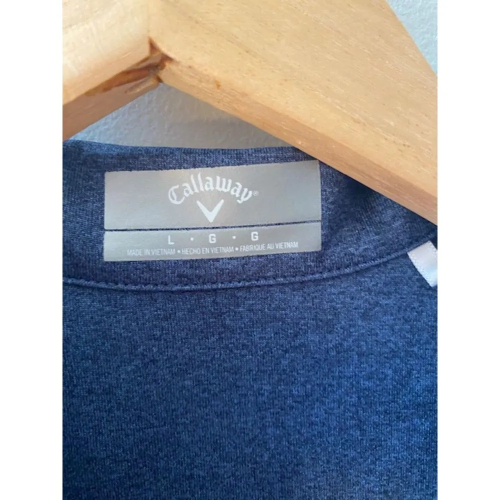 Callaway Size L Large Womens Blue Opti dry Golf Shirt Top EUC - Image 4