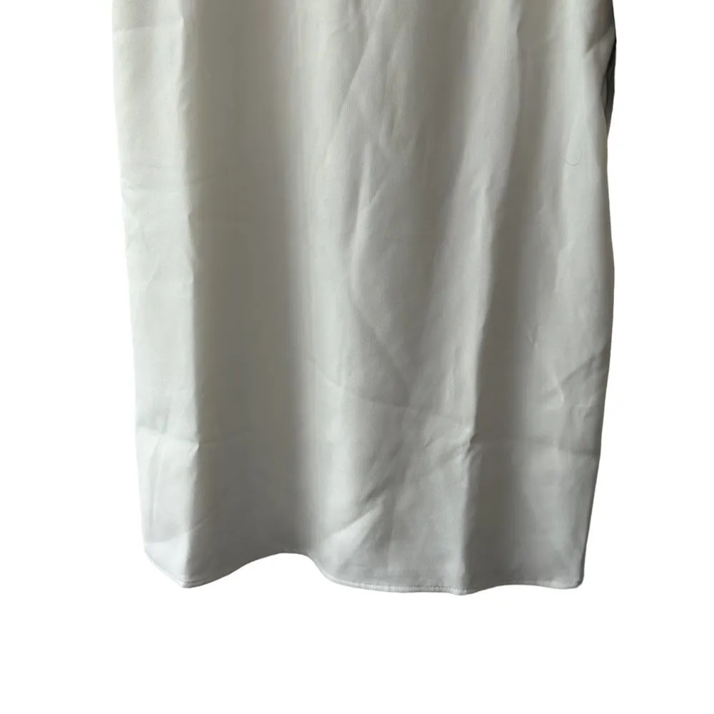 Lulu's White Short Sleeve Shift Dress Women's Sz Small Tassel Sleeves NEW - Image 9