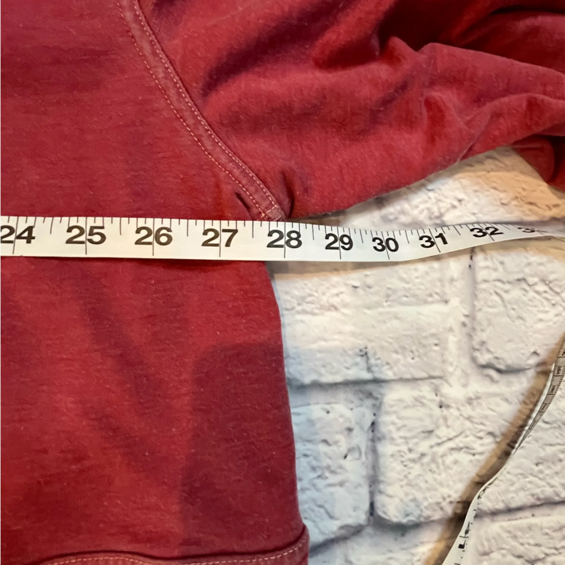 Free People  Intimately soft fade red v neck  Pullover Sweatshirt M - Image 5