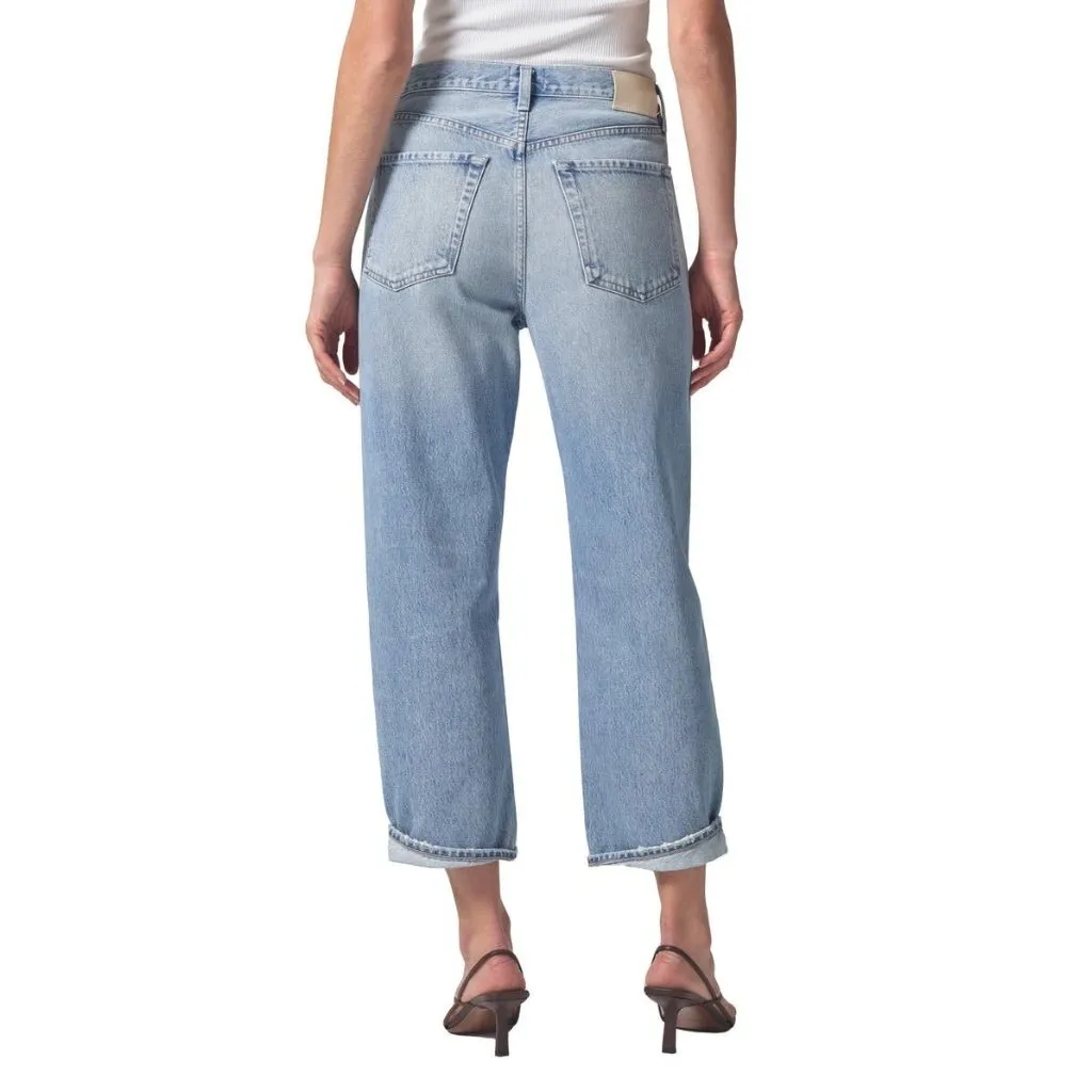 NWT Citizens Of Humanity Dahlia Bow Leg Baby Roll in Ribbon Rigid Jeans 27 - Image 13