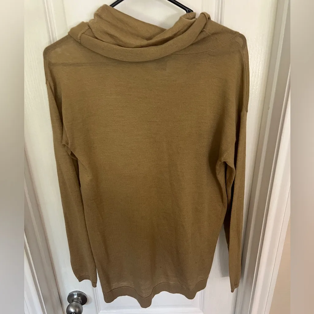Ann Taylor Tan Cowl Neck Sweater - Image 3