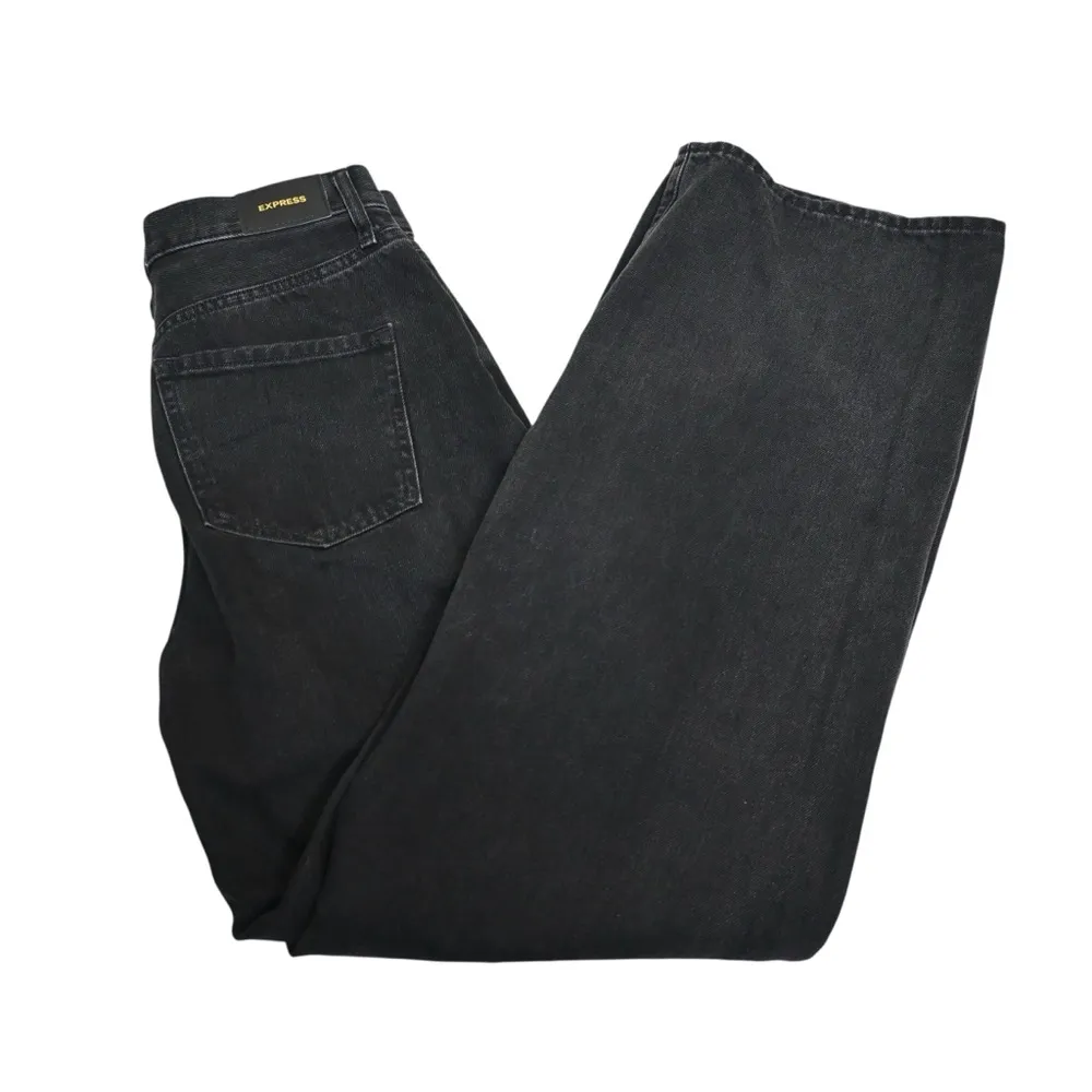 Express Women's 2 Regular Black Wide Leg High Rise Jean - Image 3