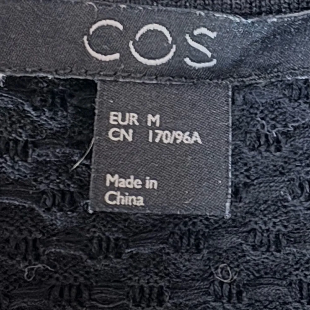 COS  Black‎ Textured Tunic Sweater Medium NWOT - Image 3