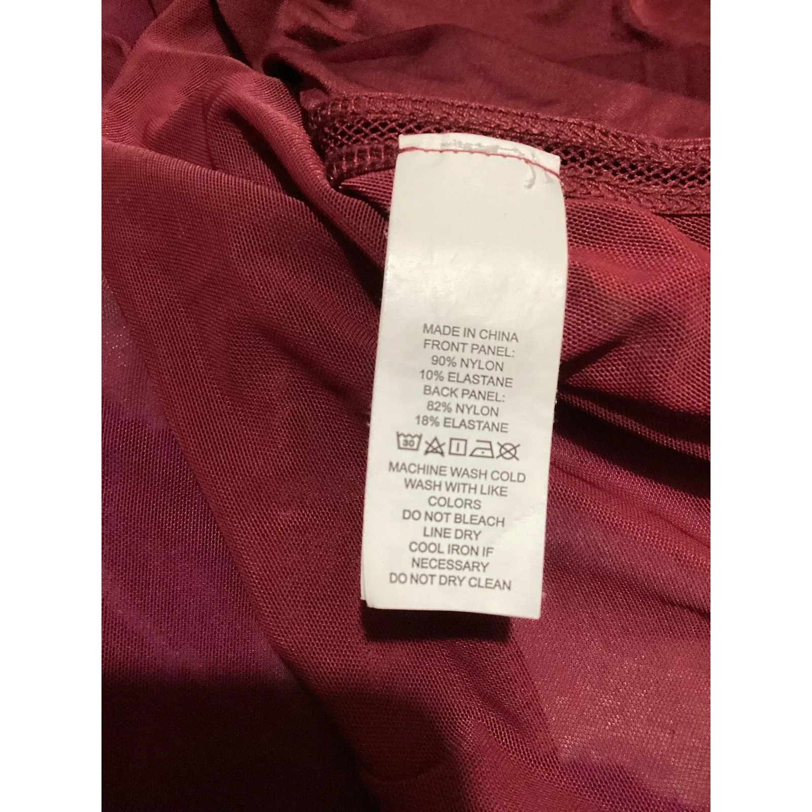 Kate Spade New York Tank Top Womens XS Burgundy Halter Sheer Mesh Racerback Red - Image 5