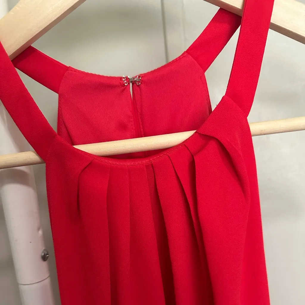 Express Red High Neck Halter Sleeveless Mini Dress size 6 new with tags - Image 6