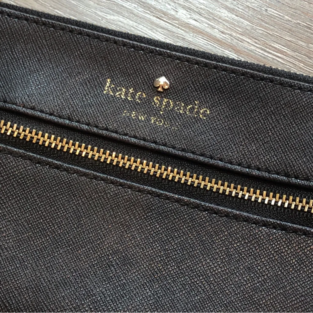 Kate Spade Bee Mika’s Pond Black Saffiano Leather Wristlet/Wallet - Image 3