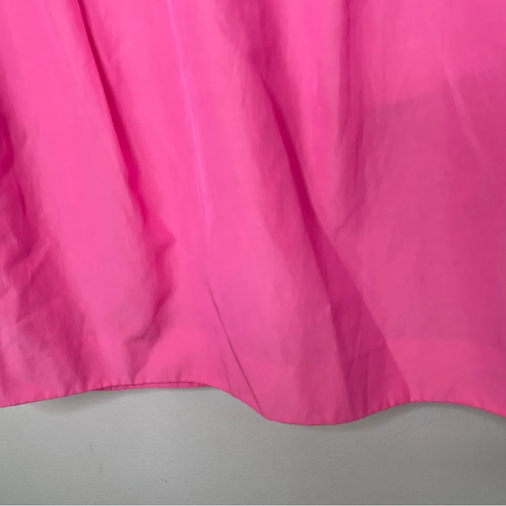 J. Crew Bubblegum Pink Silk Cotton Puff Sleeve Dress size 0 - Image 7