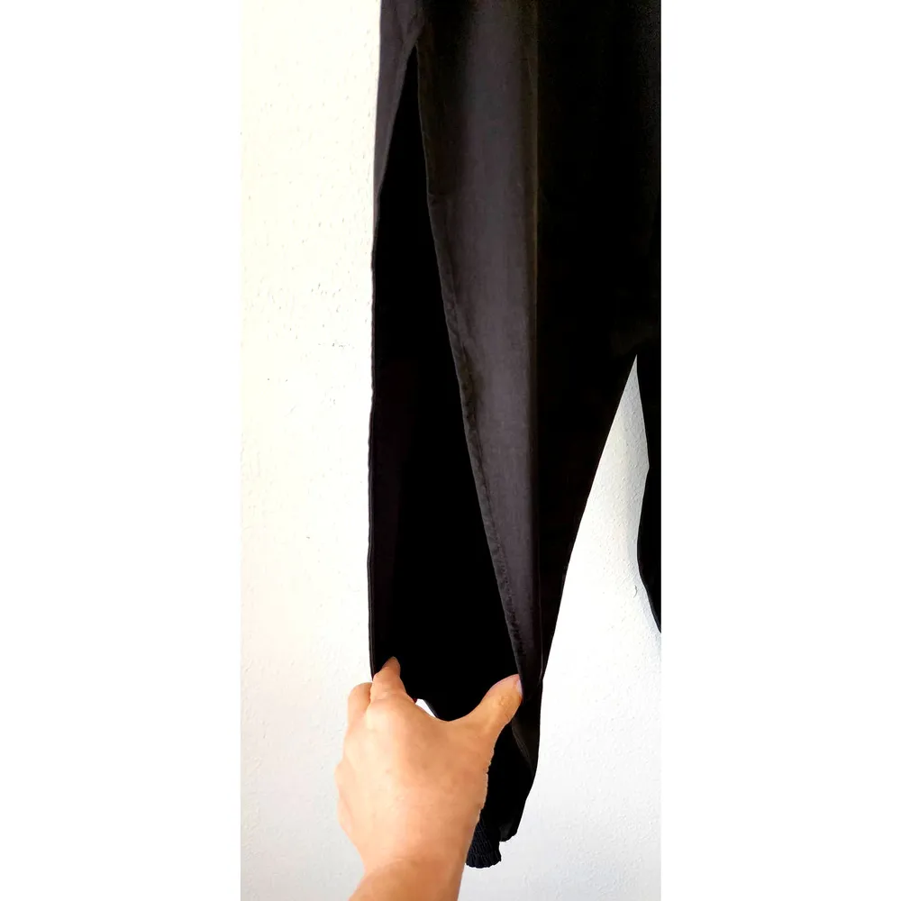 Lovers and Friends Macie Hi-Rise Belted Black Satin Joggers XL NWOT - Image 8