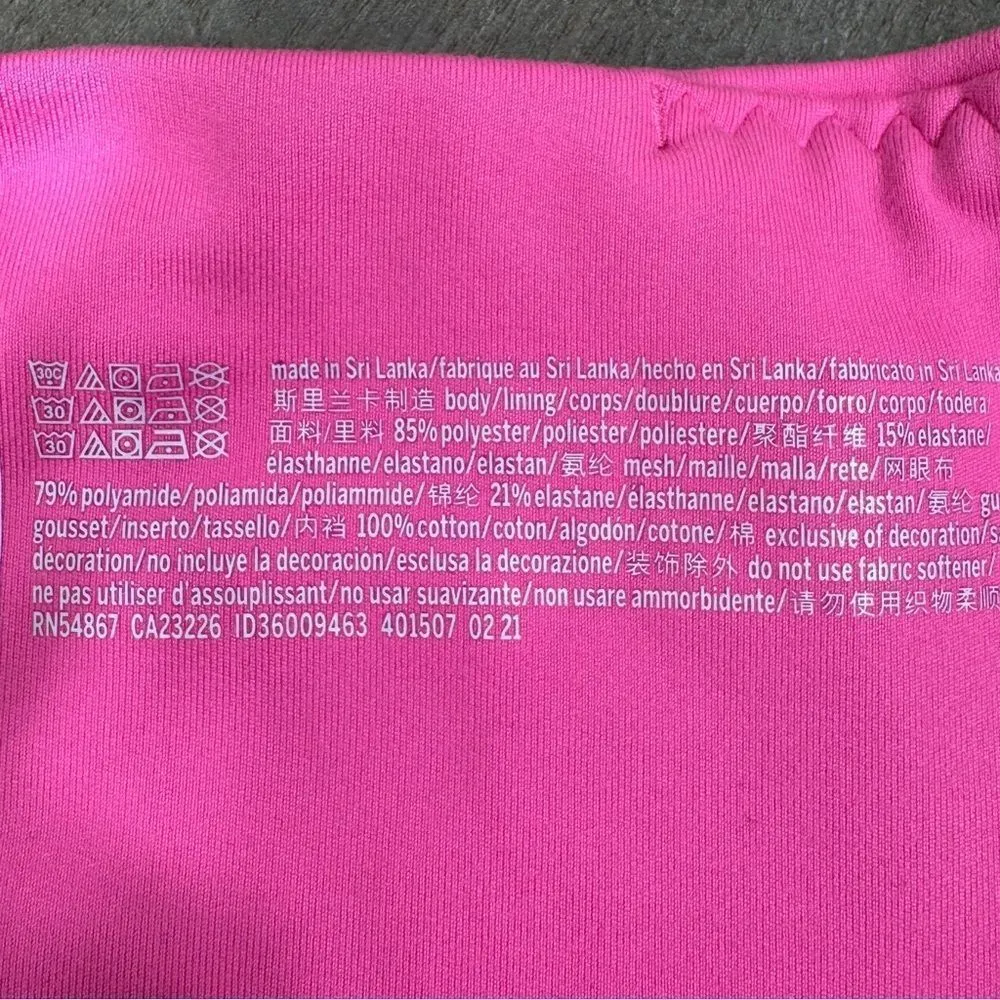 Victorias Secret Incredible Essential Lace Up Mesh Panel Leggings Hot Pink 6 - Image 8