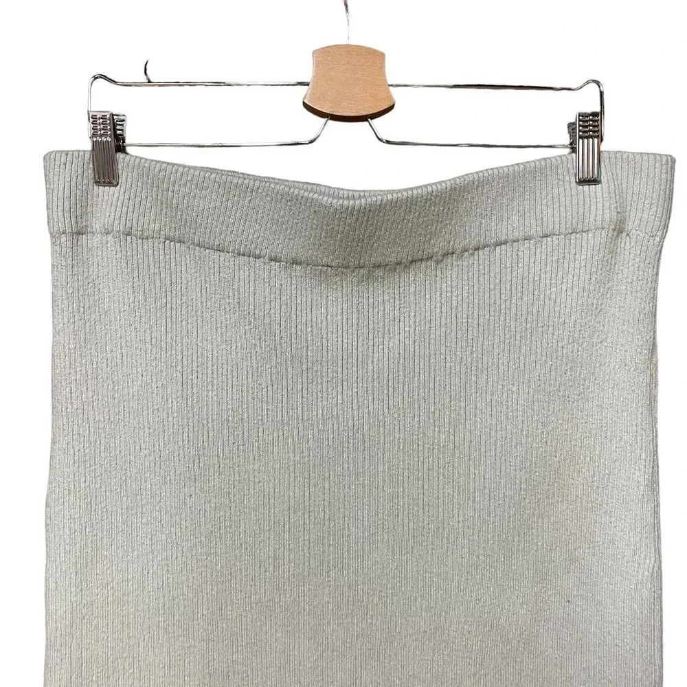 Ramy Brook Traci Midi Sweater Knit Skirt Seafoam Green Size Large‎ - Image 8