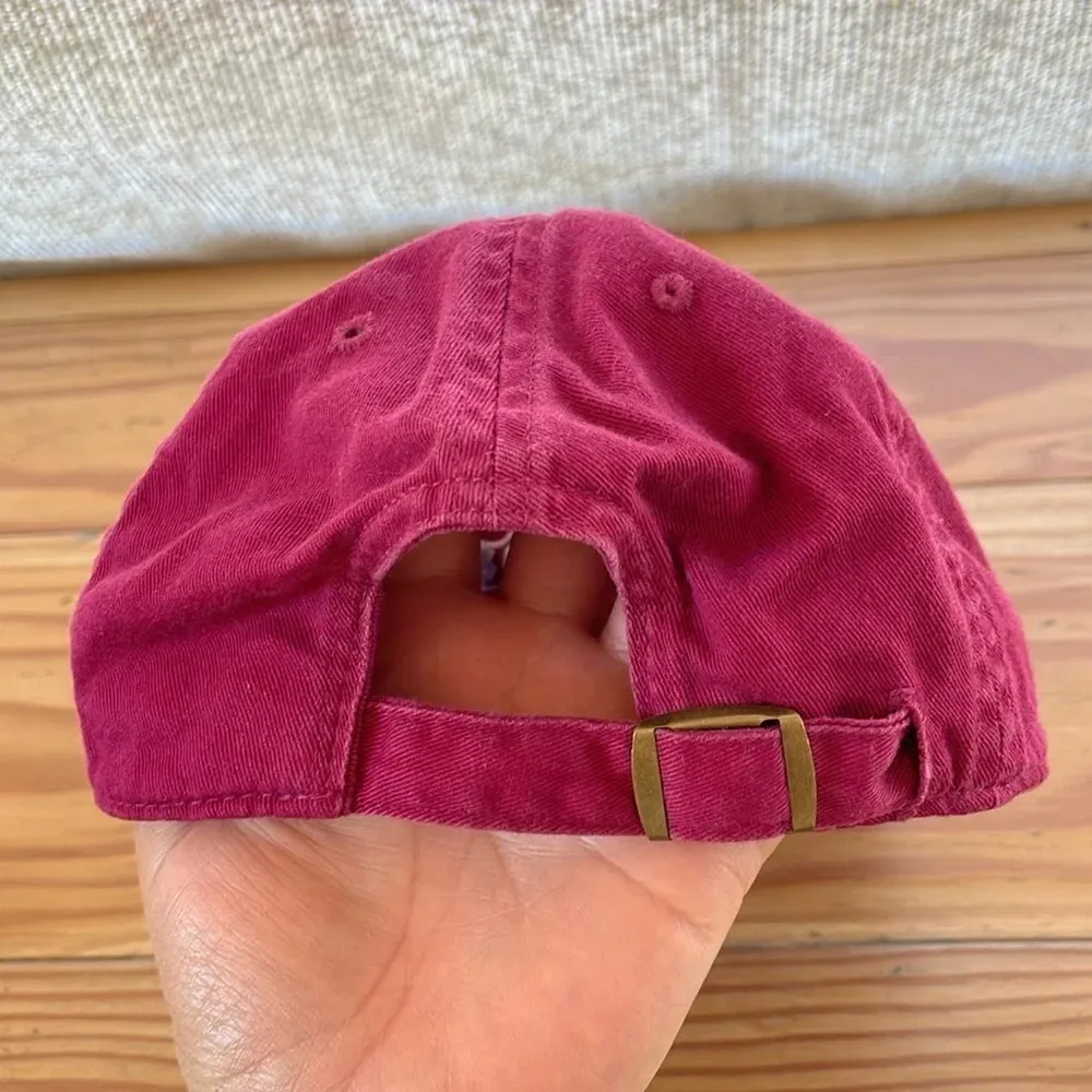 Victoria's Secret PINK Burgundy Ballcap Hat One Size
Adjustable Strap - Image 2