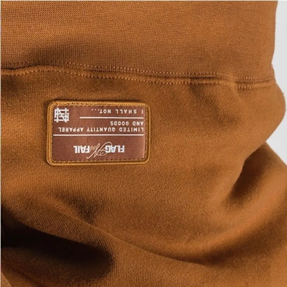 Flag Nor Fail NWT Pullover Fleece 'Base Hoodie' in 'Copper' Brown Size Small Tan - Image 7