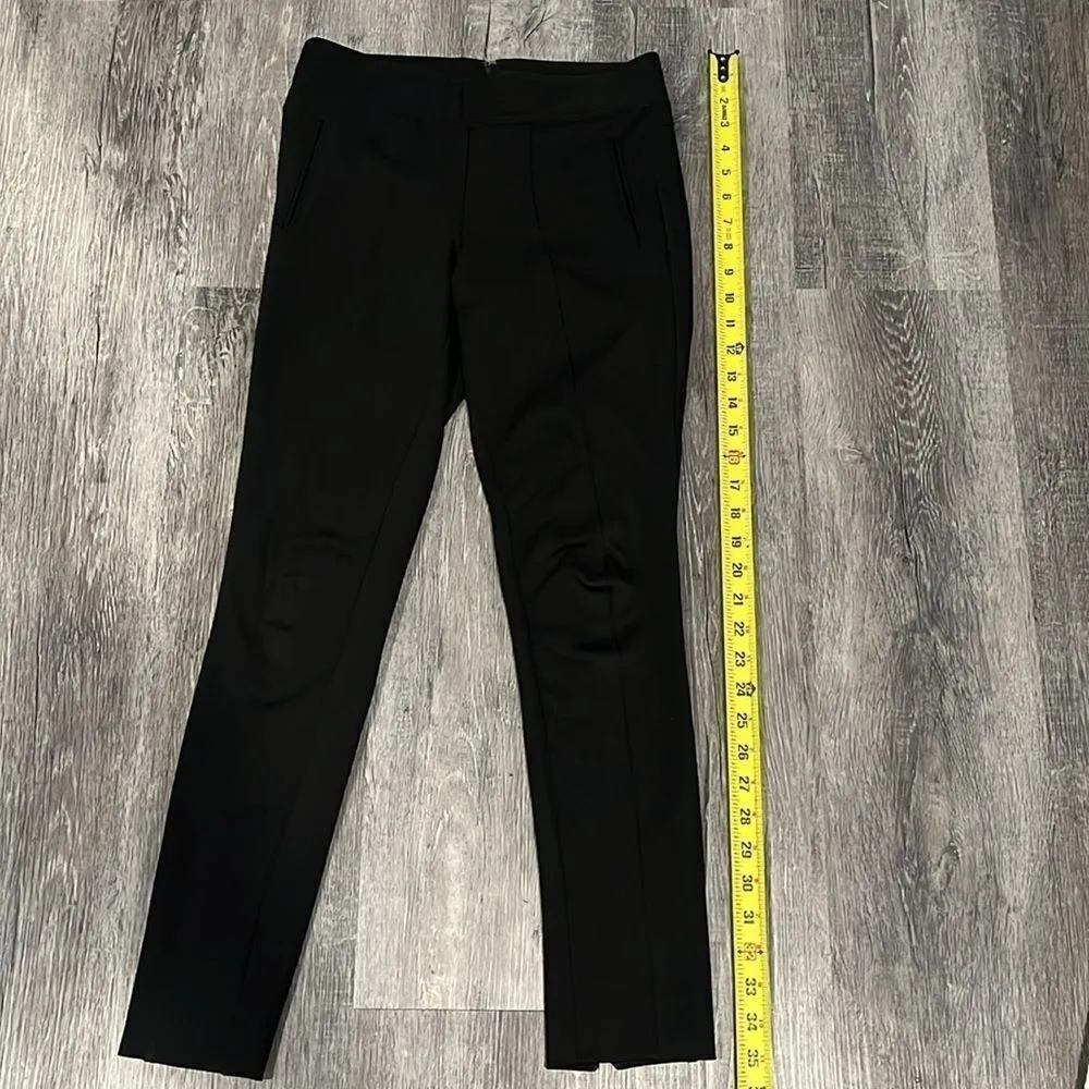 Express dress skinny black pants unique front stitched hem ankles w/ zipper 00 - Image 3