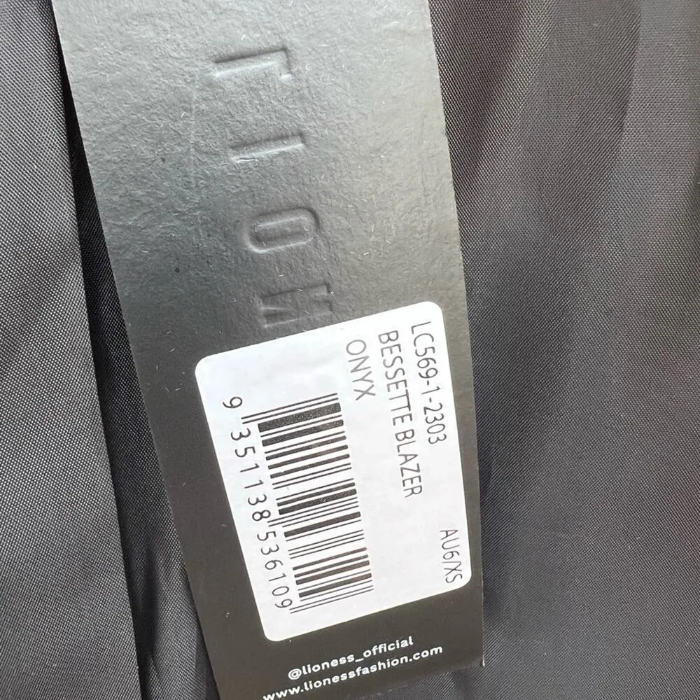 Lioness Bessette blazer jacket  black onyx XS new with tags women - Image 5