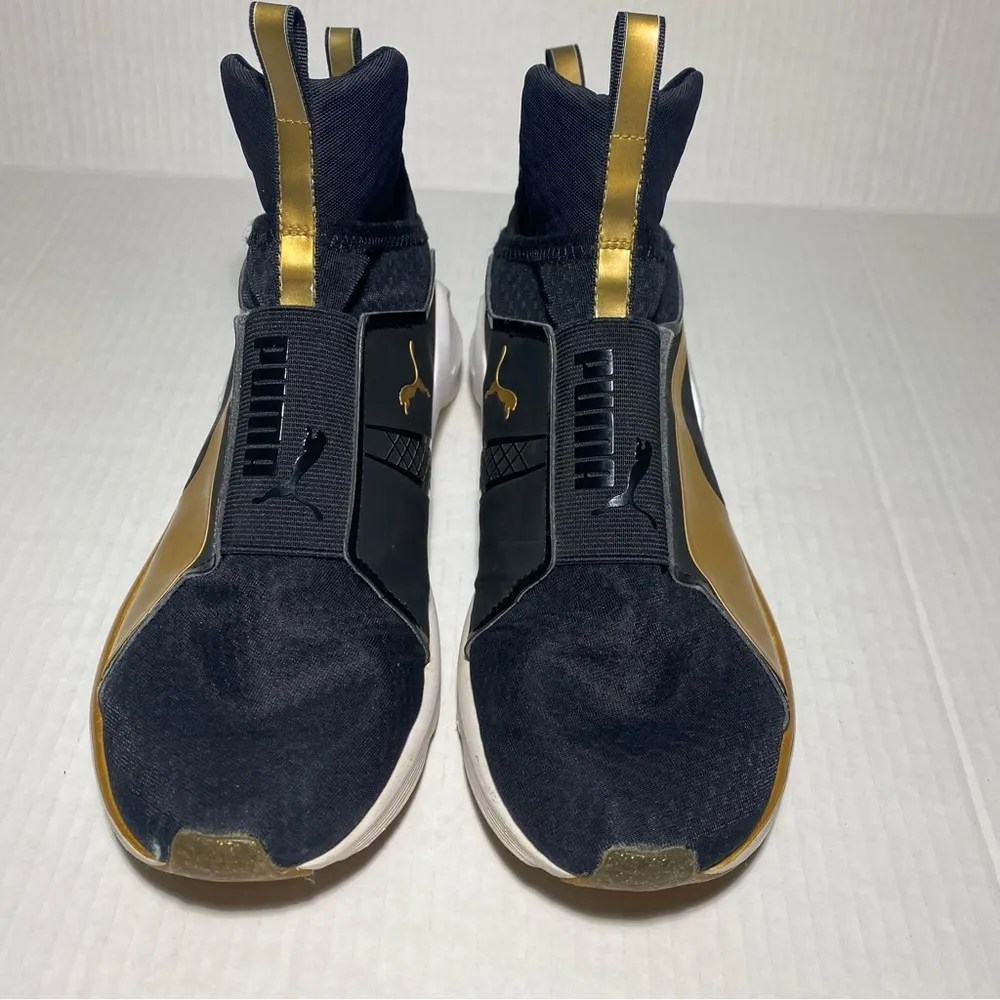 Kylie Jenner Puma Fierce Gold High Top Sneakers size 9 (Q - Image 3
