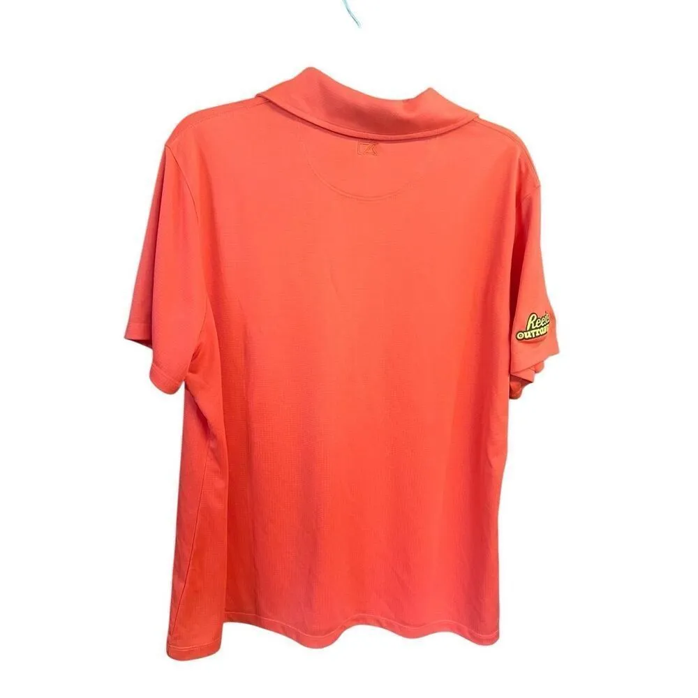 Cutter & Buck Womans  Hersey Reeses  Polo Shirt Sz XXL  Orange  NWT - Image 2