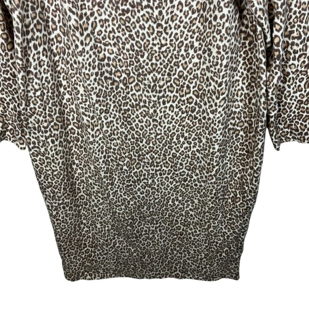 ASOS Curve Animal Print‎ Long Dress Long Sleeves Women’s Plus Size 24 Brown - Image 2