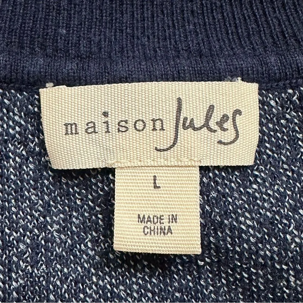 Maison Jules Womens Metallic Mock neck Pullover Sweater - Image 10