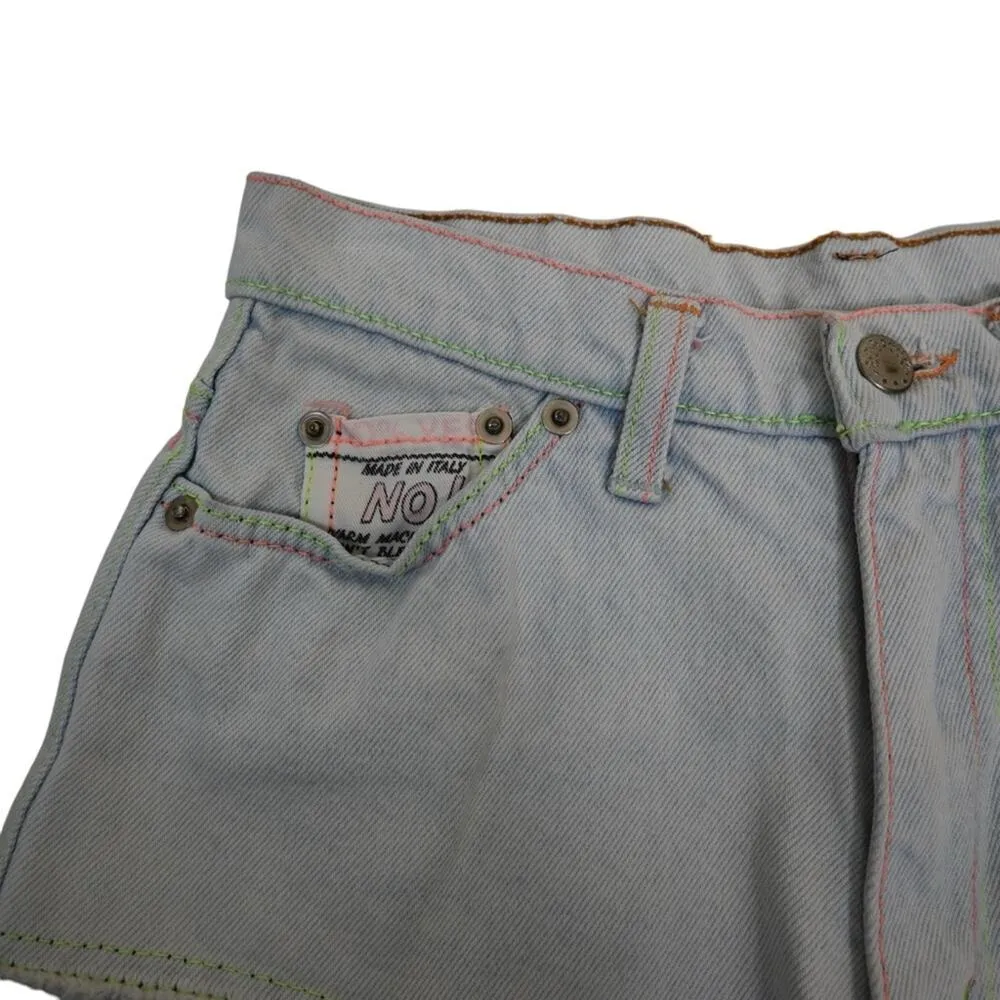 Chewman Limited Womens Jean Shorts Made in Italy Blue - Image 3