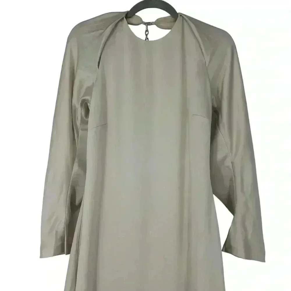 Jonathan Simkhai Caitlyn Champagne Satin Open - Image 10