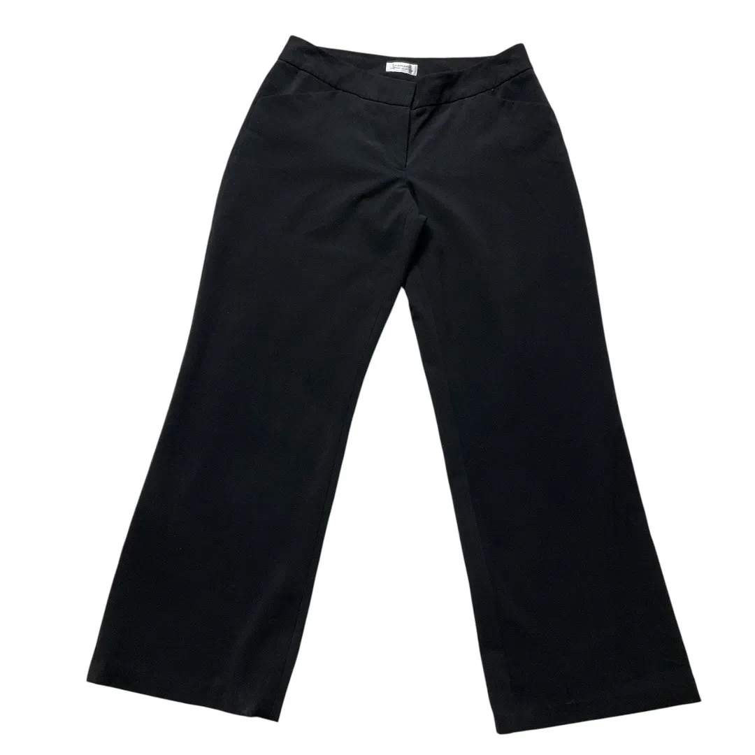 Tahari Women's Solid Mid Rise Wide Leg Casual Office Work Dress Pants Gray Sz 4 - Image 1