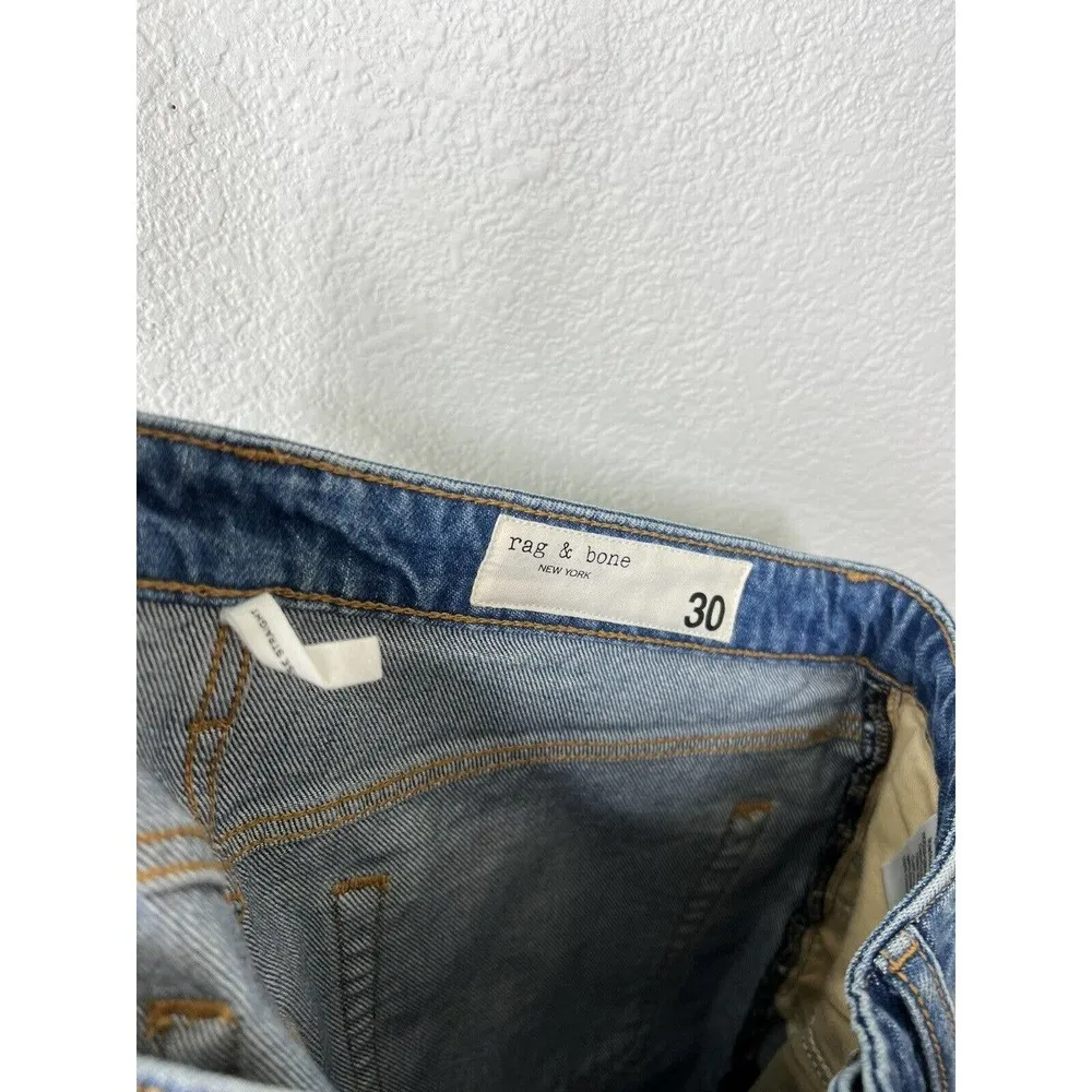 Rag and Bone  Alex High Rise Straight Jean - Image 5