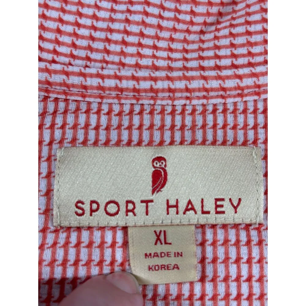 Sport Haley Shirt Womens XL Red & White Checkered Polo Golf - Image 2