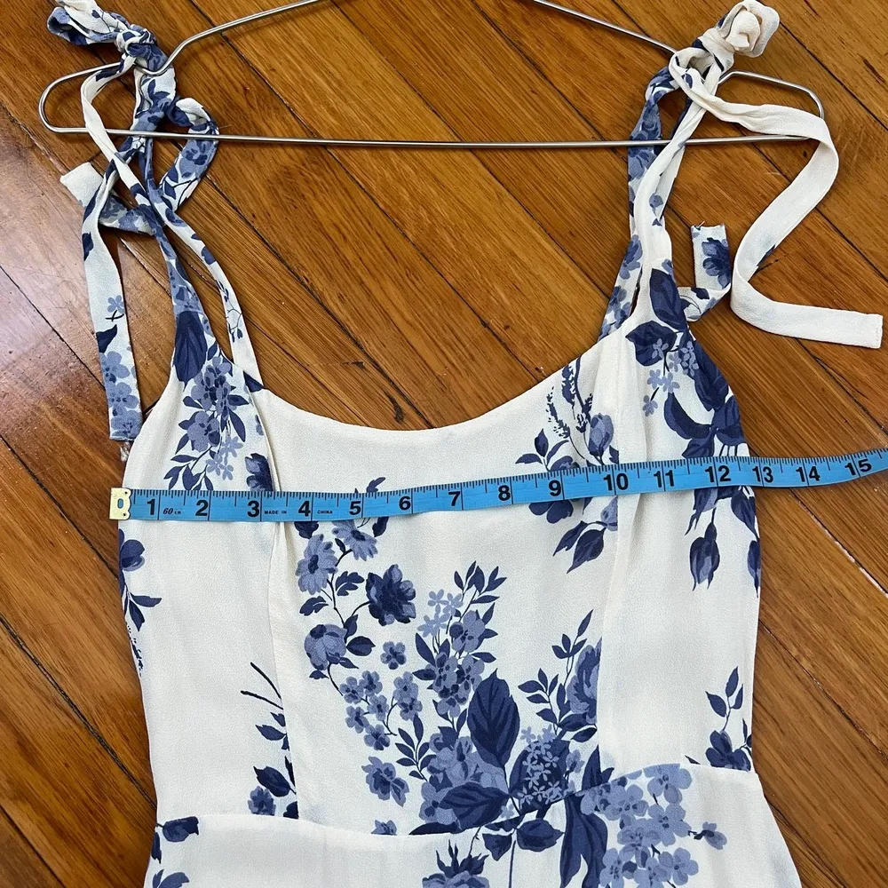 Annabell Lucerne Blue White Floral Mini Smocked Dress Size 4 - Image 12