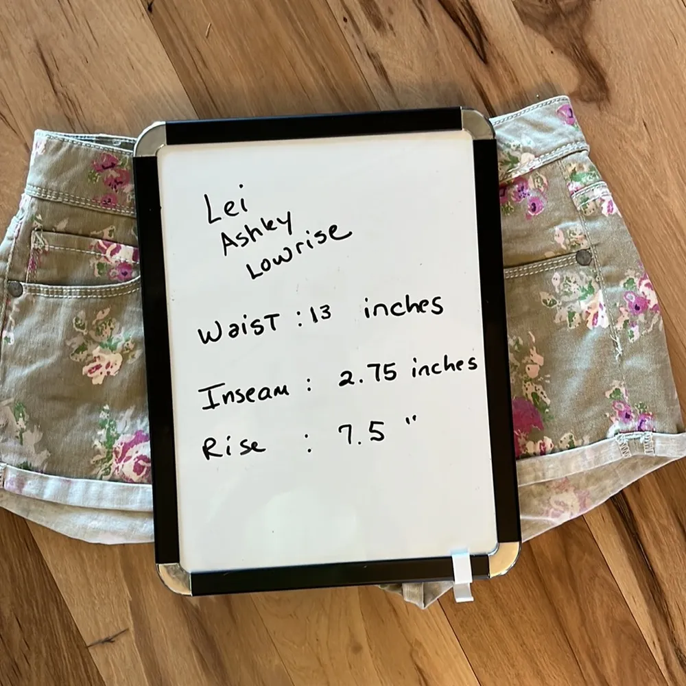 Denim Jean Shorts Lei Ashley Lowrise Womens XS Size 1 - Image 6