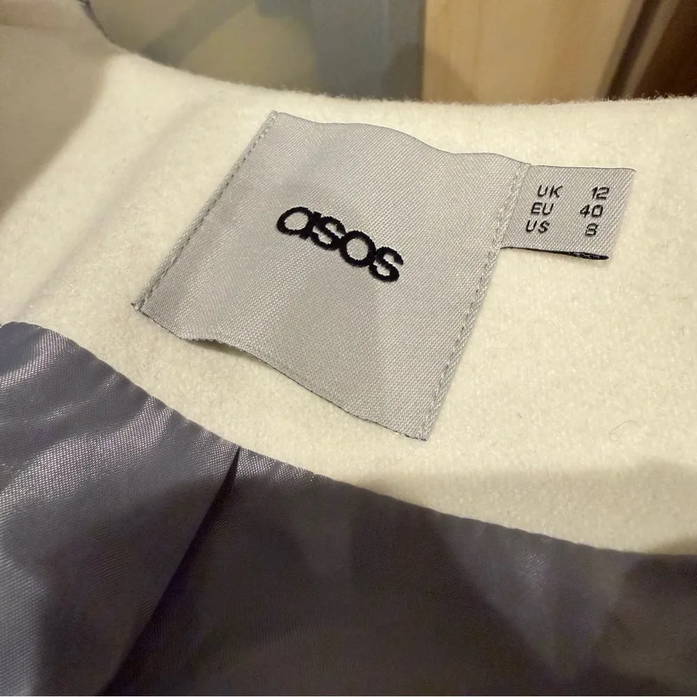 ASOS Cocoon Oversized Gray Coat - Size 8 - Image 7