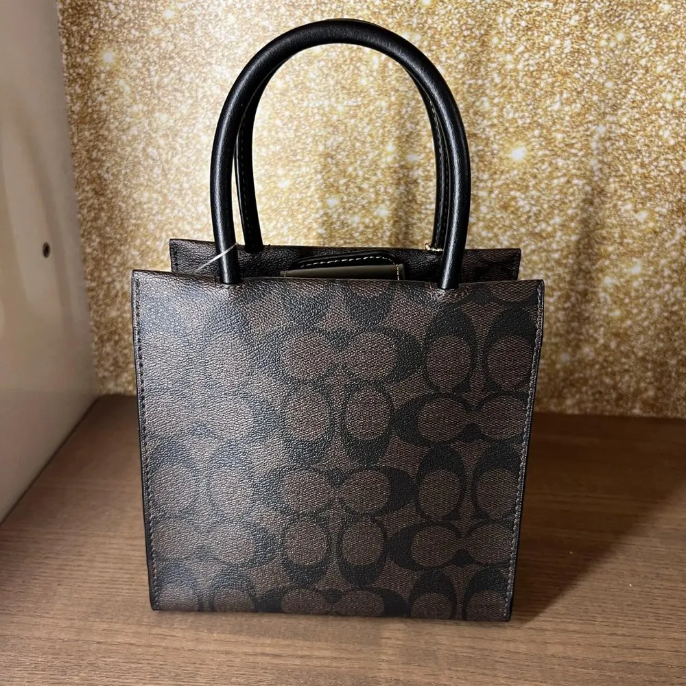 Coach NWT  CE593 Mini Cally Crossbody In Signature Canvas With Ski Patches - Image 3