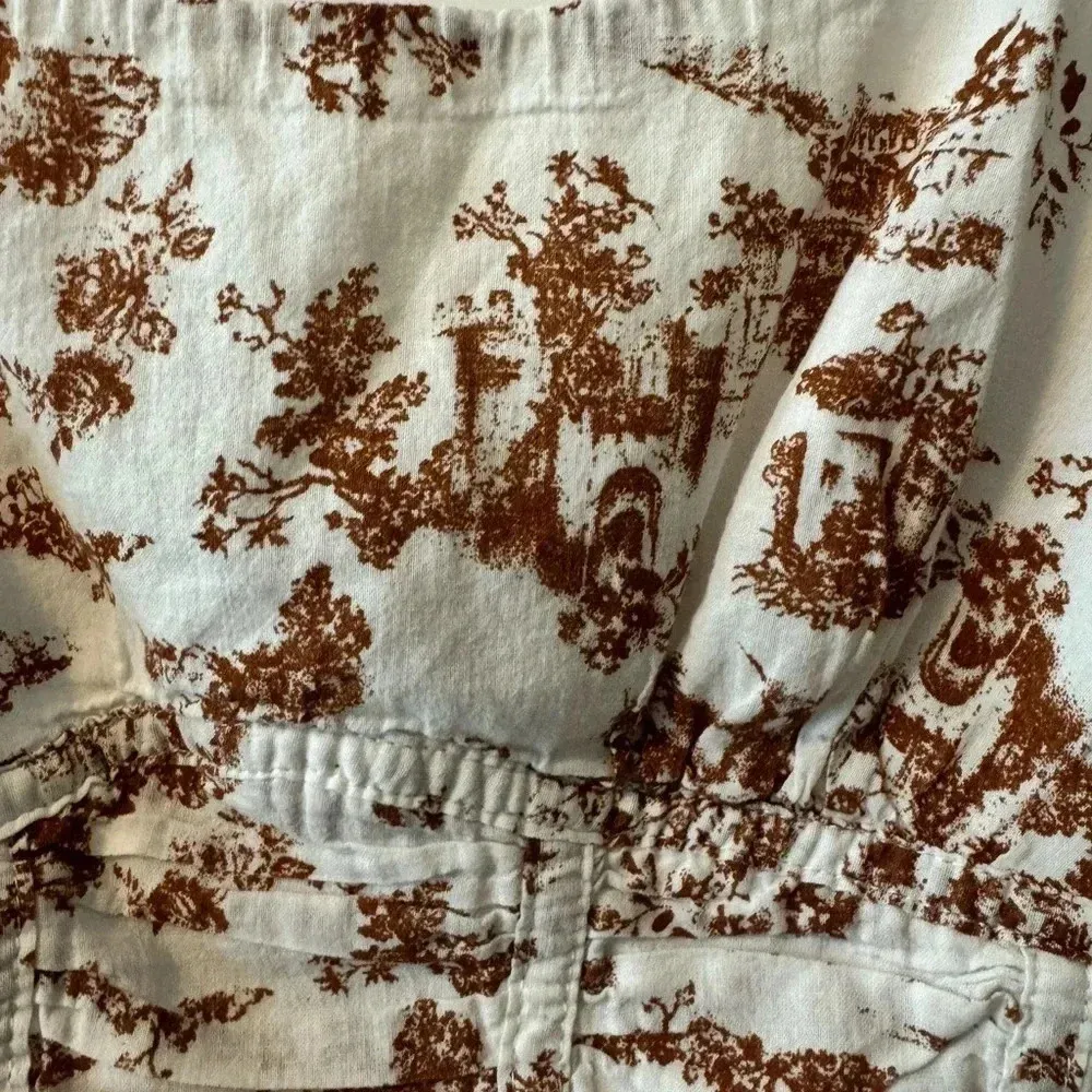 Forever 21  Toile Pattern Crop Top Size Small - Image 7