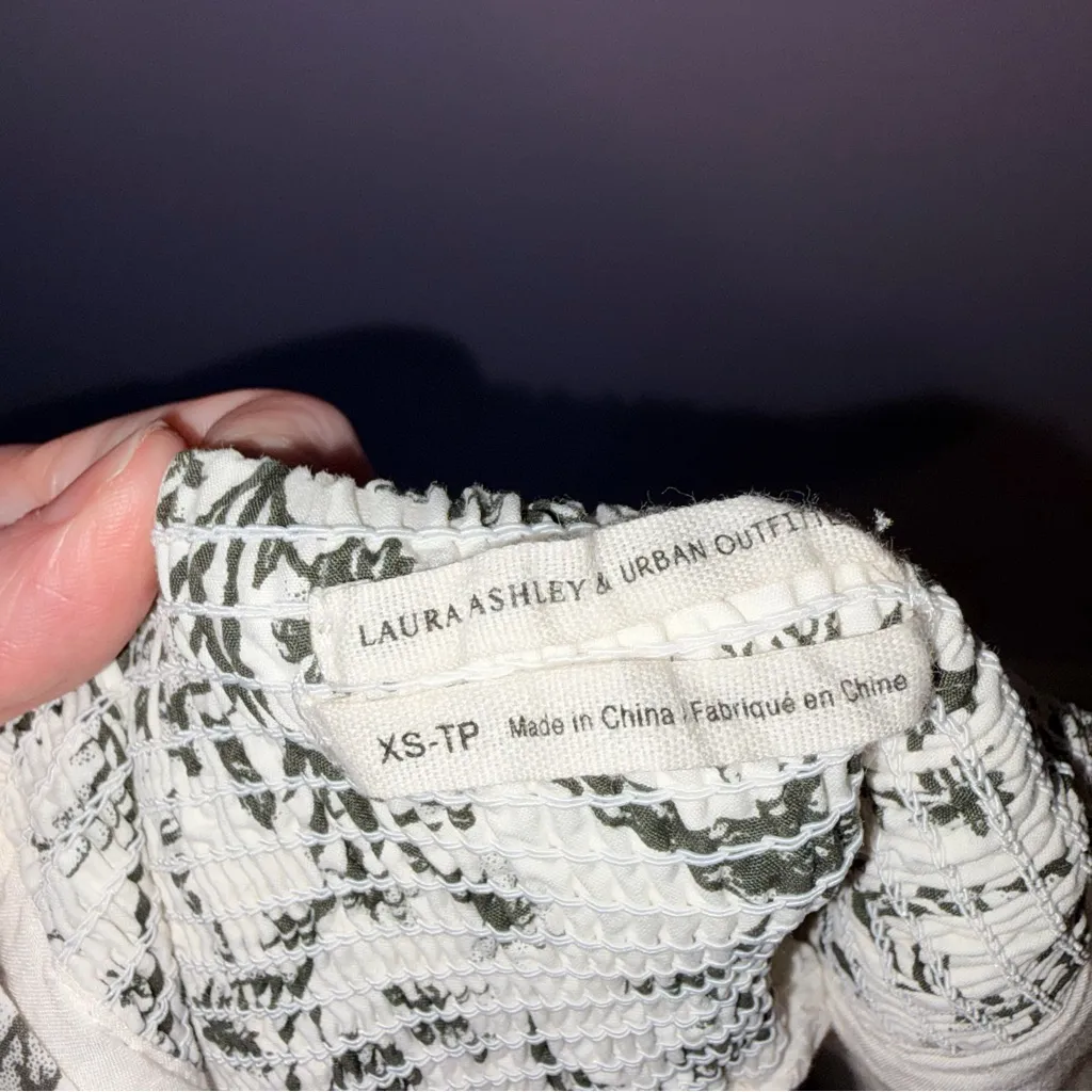 Laura Ashley x Urban Outfitters Penelope Toile Babydoll Mini Dress Women XS Bird - Image 12