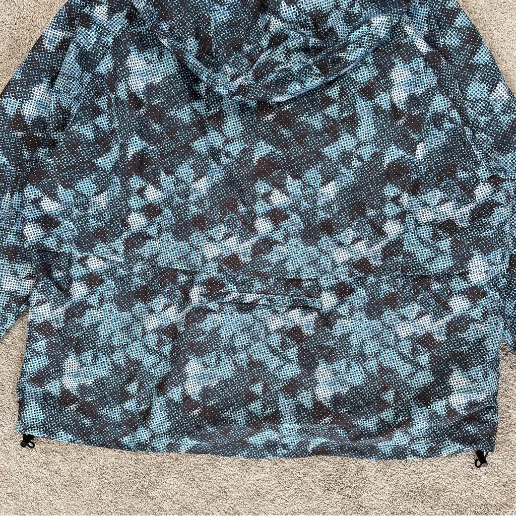 Tran3ctory Women’s Lightweight Full Zip Jacket Hooded Vented in Multicolor XXL Blue - Image 9