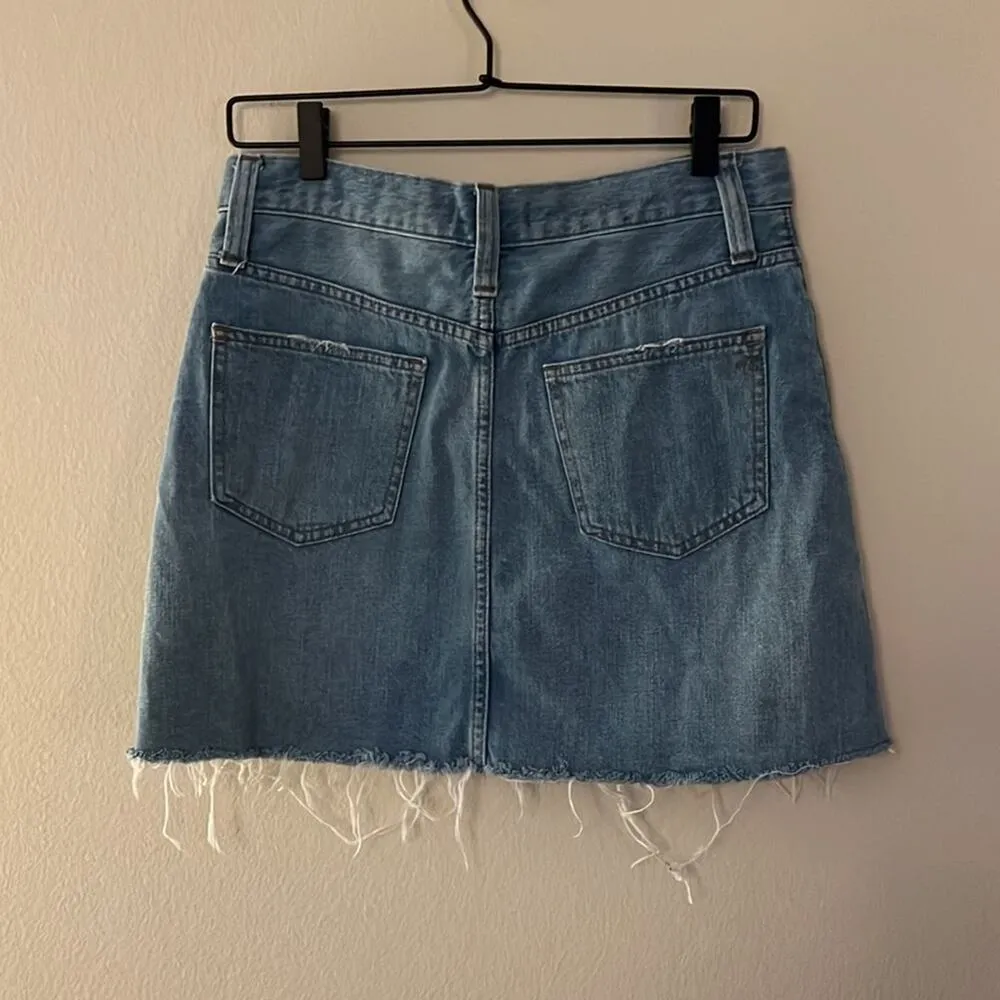 Madewell Rigid Denim A-Line Mini Skirt in Lovell Wash Size 27 - Image 5