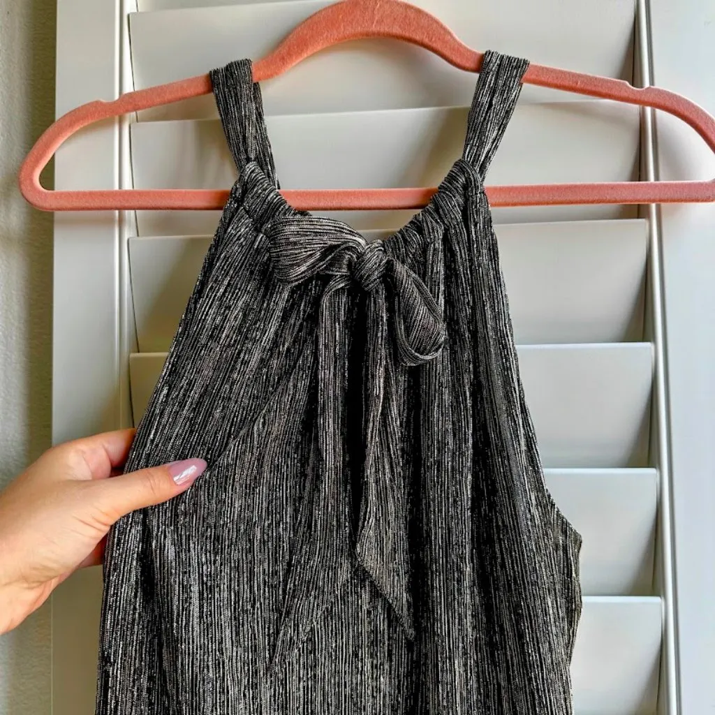 Trina Turk 'Rosemary' Metallic Halter Top in Gold and Black size Small - Image 7