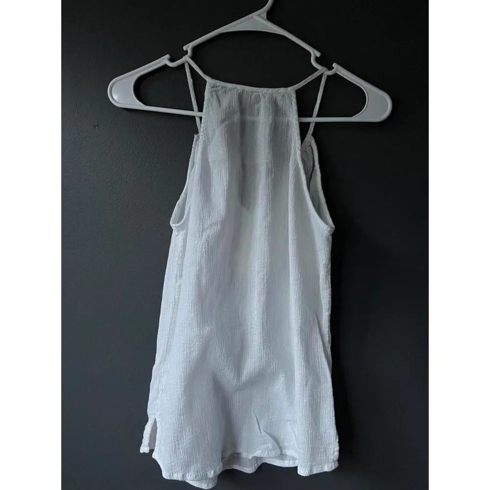 Lucky Brand Women's Boho White Tank Top with Tassels - Size S - Image 8