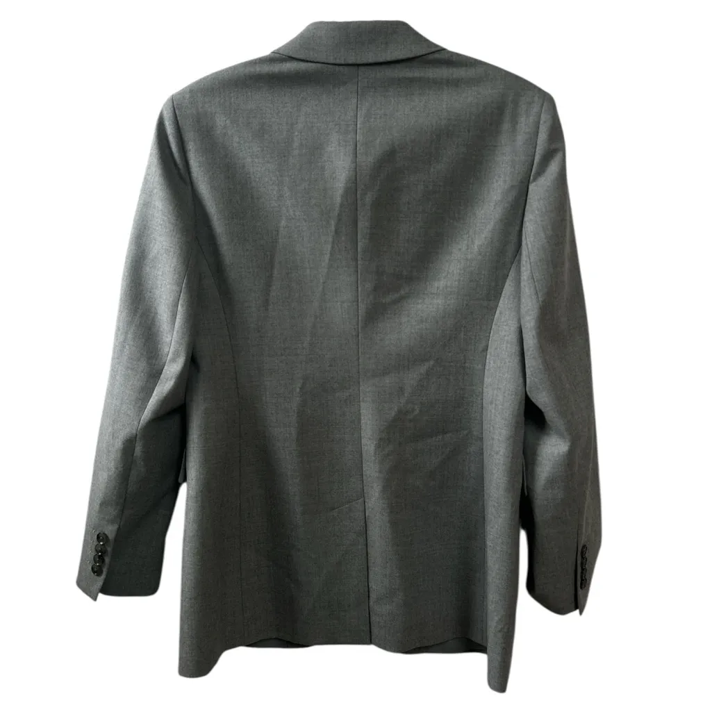 Banana Republic Standard Wool Flannel Blazer in Gray Flannel Size 6 Gently Used - Image 6