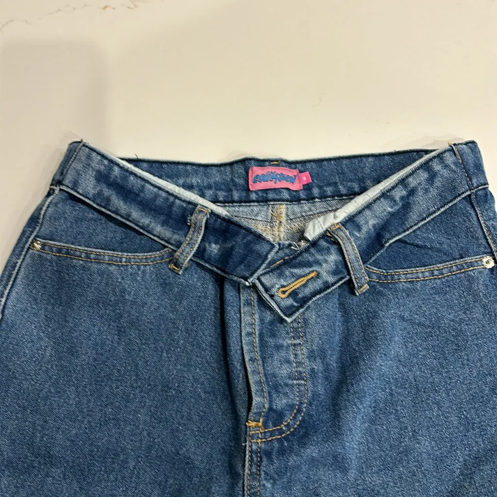 Edikted Raquel Folded Jeans - Image 9