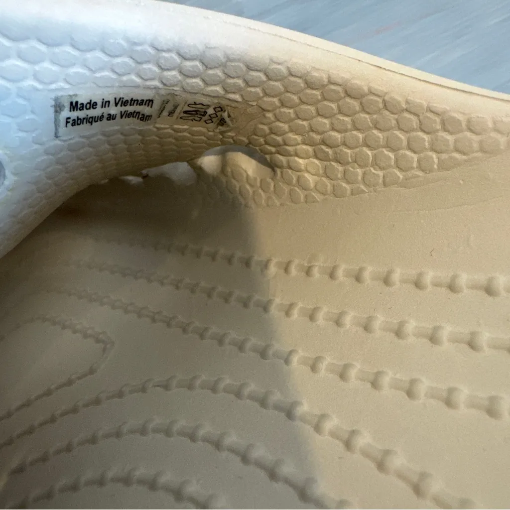 Crocs Baya Platform Sandals Women's Size 8 Beige Slip On Comfort Slides - Image 8