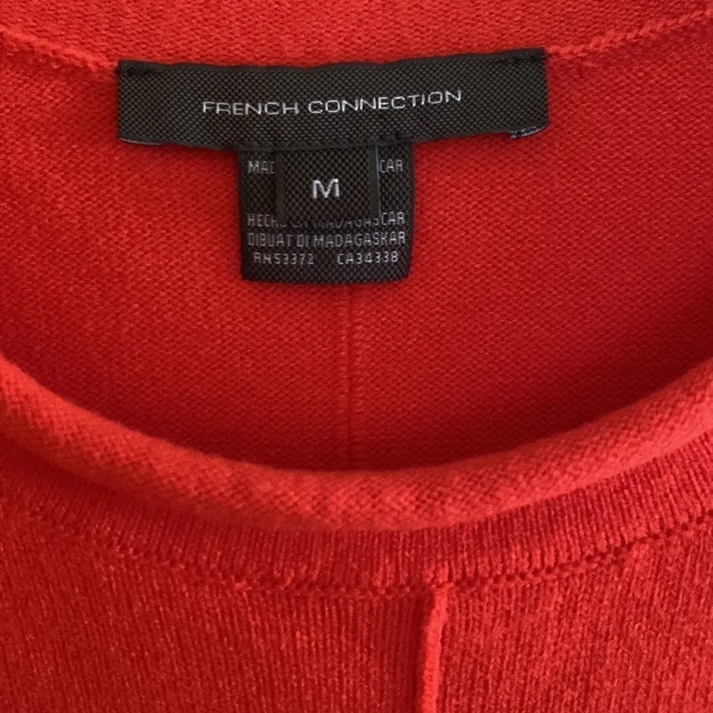 French Connection Babysoft Crew Neck Relaxed Fit Sweater Orange Medium - Image 2