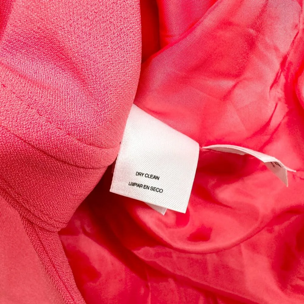 Jones Studio Jacket Women SZ 24W Single Button Hot Pink Coat Blazer Polyester - Image 3