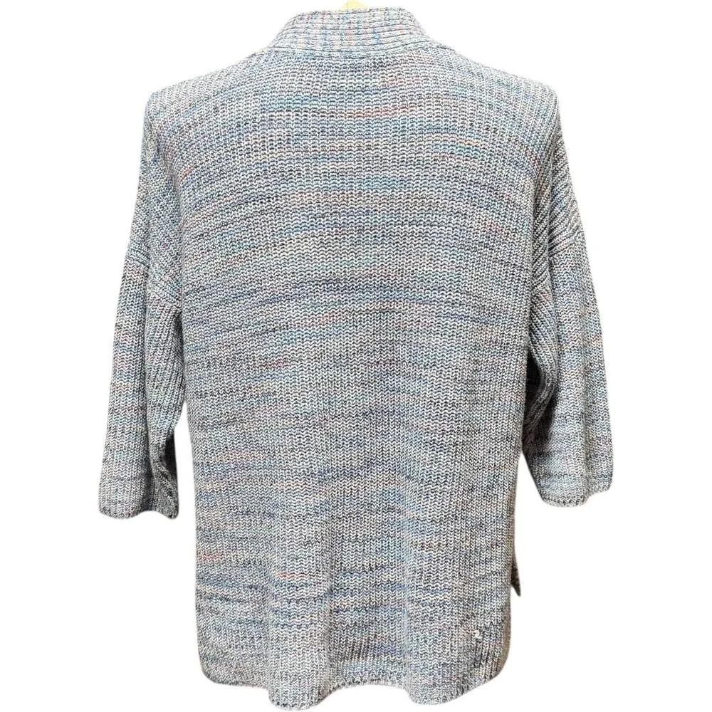 J.Jill Multicolor Pastel Sweater Marbled Pink Purple Blue Medium Petite Size undefined - Image 5