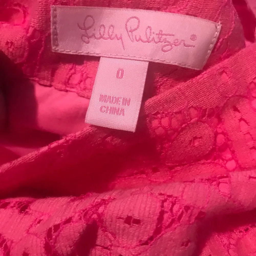 Lilly Pulitzer Pink Lace Skirt Sz0 - Image 4