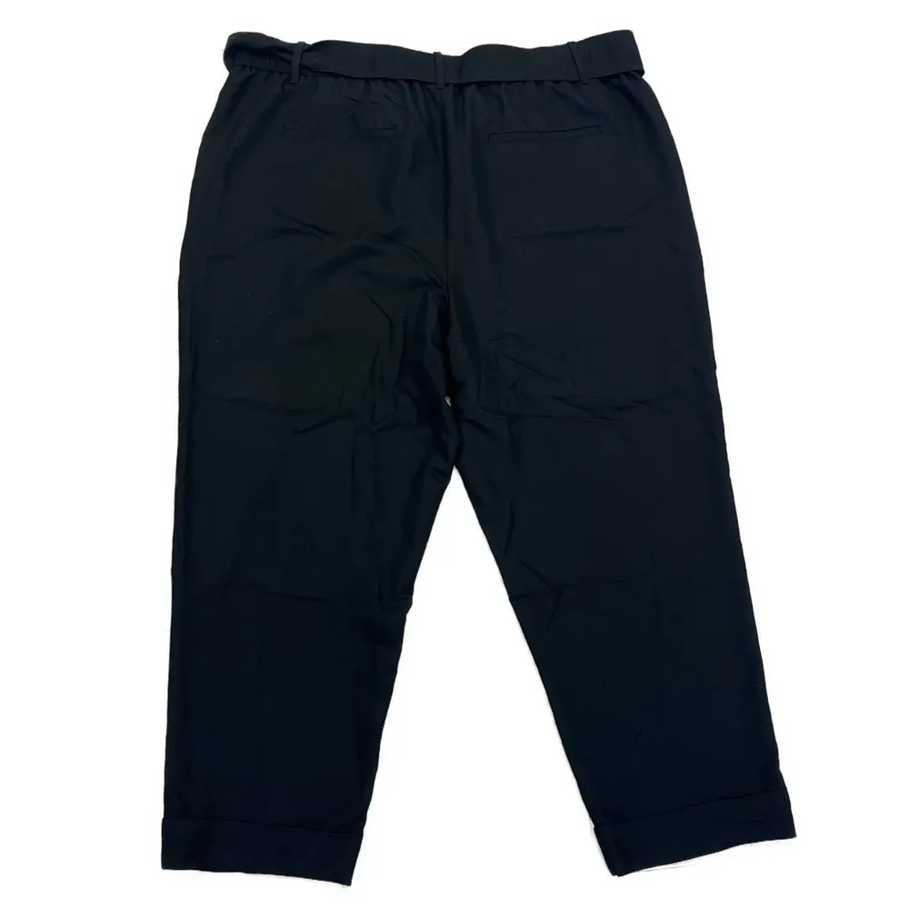 Ann Taylor Elastic High Waist Tapered Leg Pant With Belt Sz 18 - Image 3