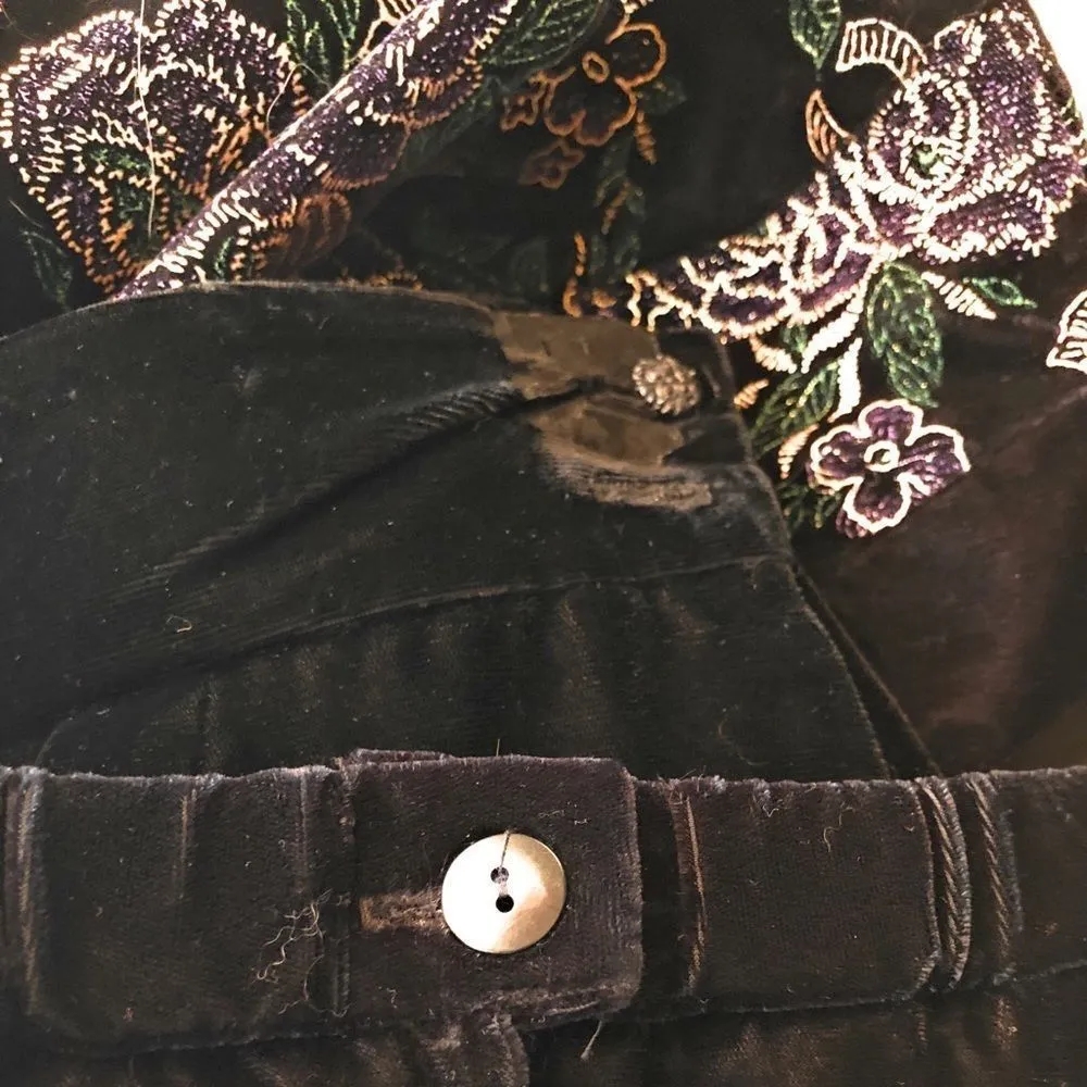 Scott McClintock Vintage 3‎ Piece Velvet Set Black Size 10 - Image 6